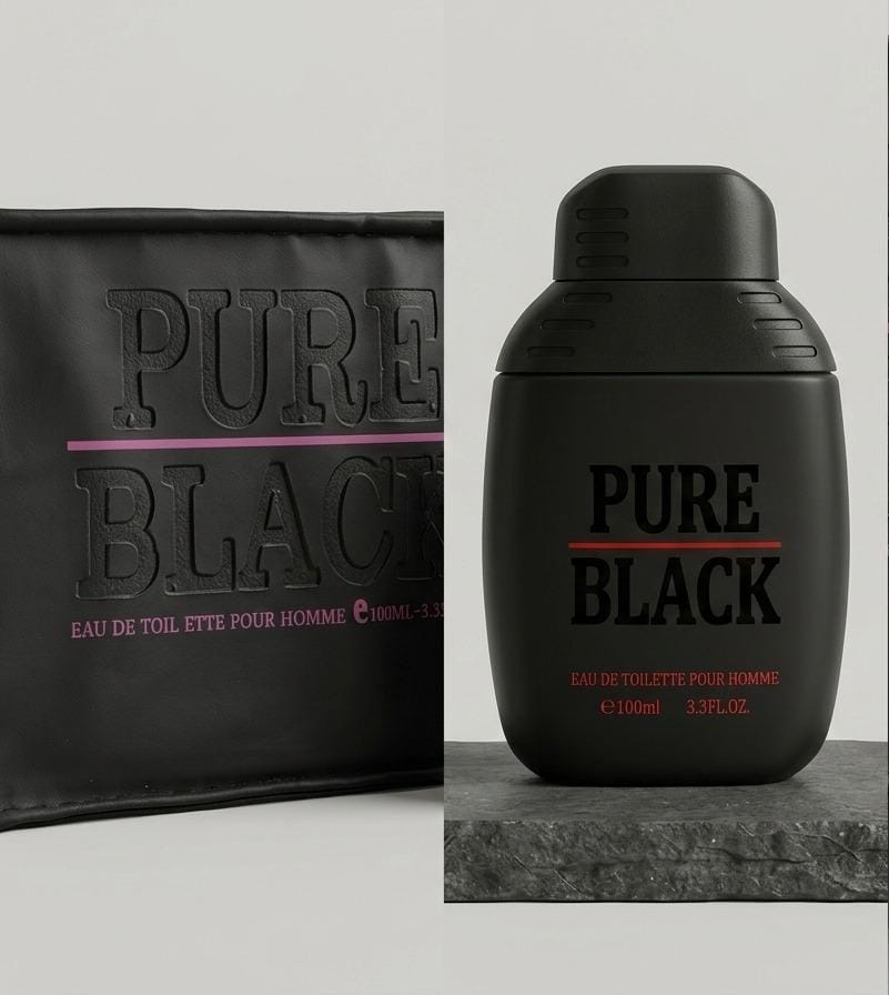 Parfums pure Black pour homme