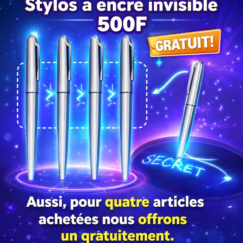 Stylo à encre invisible